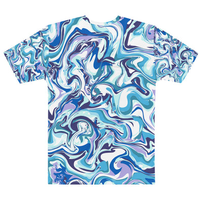 FRILACÈ Men's Blue Scribble T-shirt