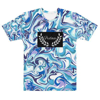 FRILACÈ Men's Blue Scribble T-shirt