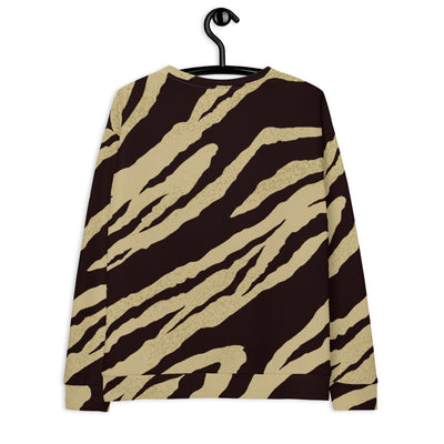 FRILACÈ Stripes of Brown Unisex Sweatshirt