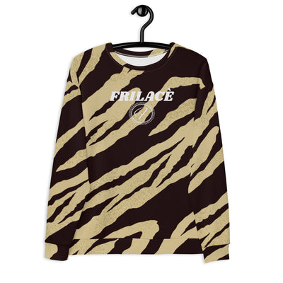 FRILACÈ Stripes of Brown Unisex Sweatshirt