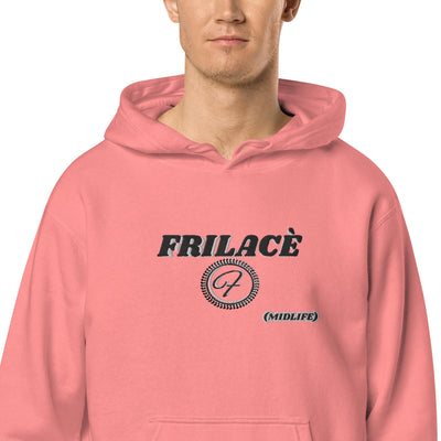 FRILACÈ (MIDLIFE) The Fall Pink Unisex pigment-dyed hoodie